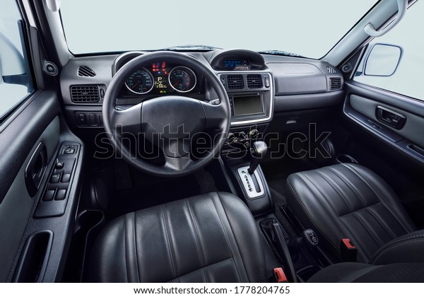 interior of a car in
studio