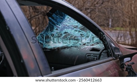 Similar – Image, Stock Photo Car wreck dashboard
