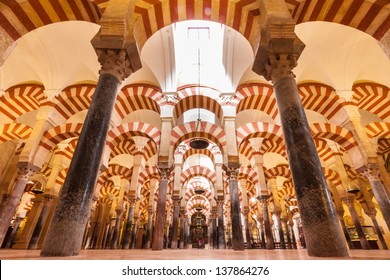 Interior of The Cathedral and former Great Mosque of Cordoba - Shutterstock ID 137864276