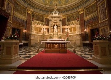 Interior Of A Catholic Church