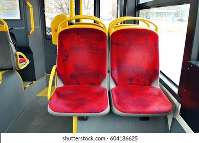 Interior of a city bus