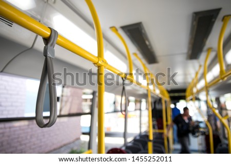 Interior of a city bus