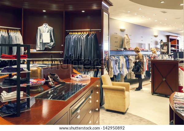 Interior Classic Dress Shop Stock Photo (Edit Now) 142950892