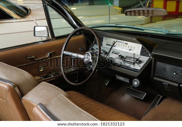 interior of classic lincoln continental car -\
Malang, 10 September\
2020