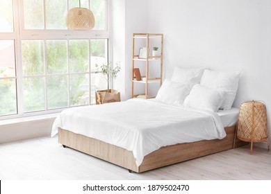 Interior of comfortable modern bedroom - Shutterstock ID 1879502470