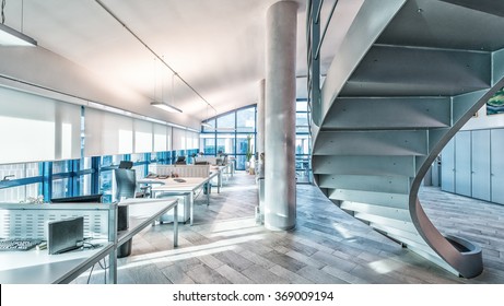 Interior of a company modern office. - Shutterstock ID 369009194
