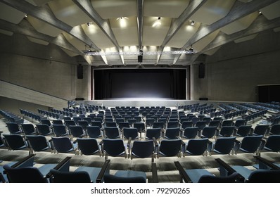 Interior Of A Congress Palace, Audience