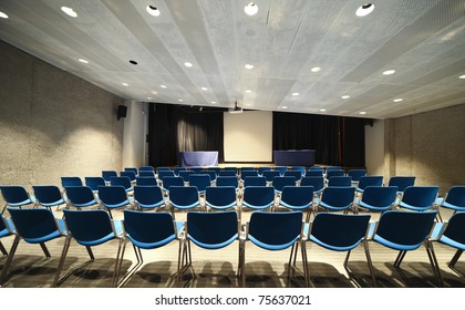 Interior Of A Congress Palace, Conference Hall