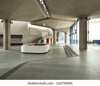 Interior Of A Congress Palace, Hall