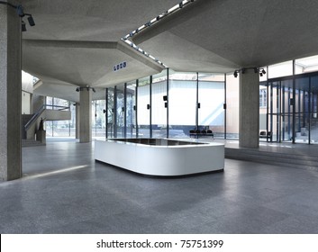 Interior Of A Congress Palace, Hall