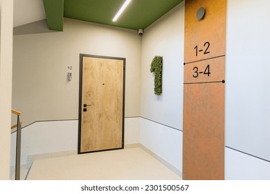 Interior of the corridor hall, apartment building