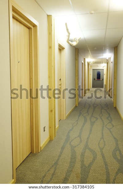 Interior Corridor Hotel Stock Photo Edit Now 317384105