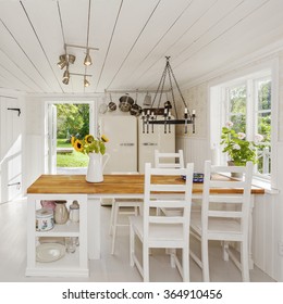 Interior Of A Country House Kitchen