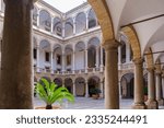 Interior court of the Palazzo dei Normanni in Palermo, Italy