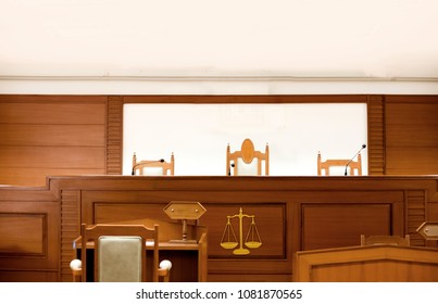 Interior Courtroom Lawyer Attester And Magistrate In Court. The Law Adjustment Room Political Control Social.