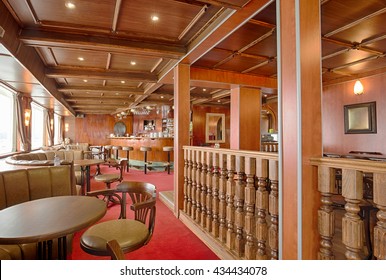 Interior Of A Cruise Ship Cafe Bar