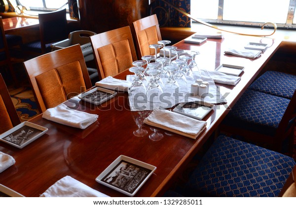 Interior Cruise Ship Dining Room Carnival Stock Photo Edit