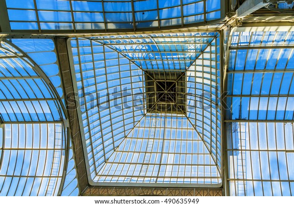 Interior Crystal Palace Palacio De Cristal Stock Photo Edit