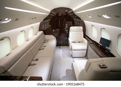 interior custom luxury jet aircraft 