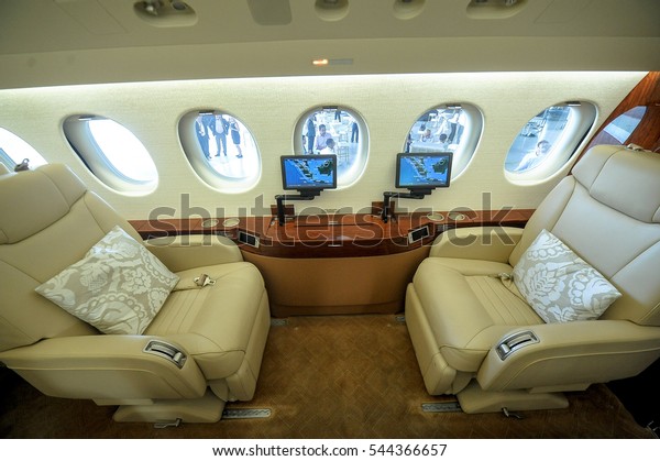 Interior Dassault Falcon 8x Aircraft Private Stock Photo Edit Now