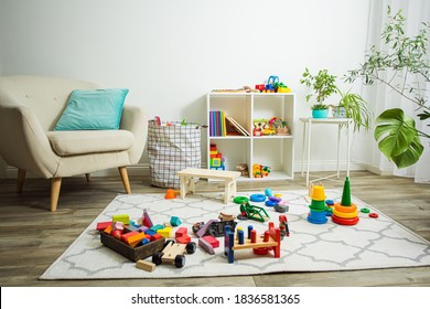 Interior Of Daycare Room In Light Natural Colours