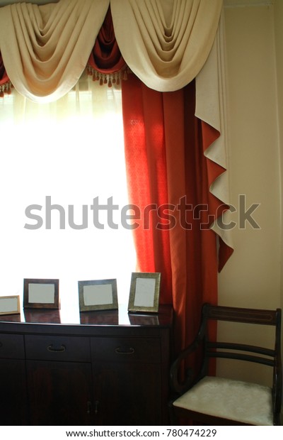 Interior Decor Swags Tails Curtains Drapes Stock Photo Edit Now