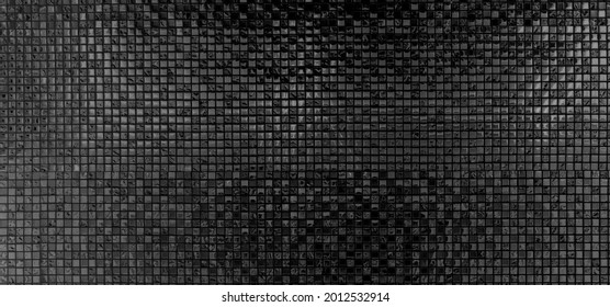 Interior Design Black Background Mosaic Tile