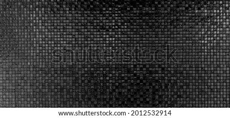 Interior Design Black Background Mosaic Tile