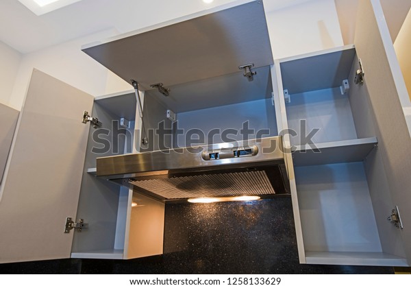 Interior Design Decor Modern Kitchen Showing Stock Photo