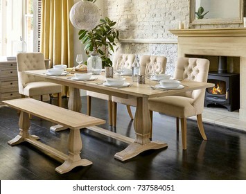 Interior Design Of Luxury Apartment Dining Room