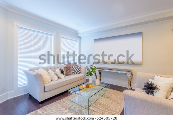 Interior Design Luxury Living Room Stock Photo (Edit Now) 524585728