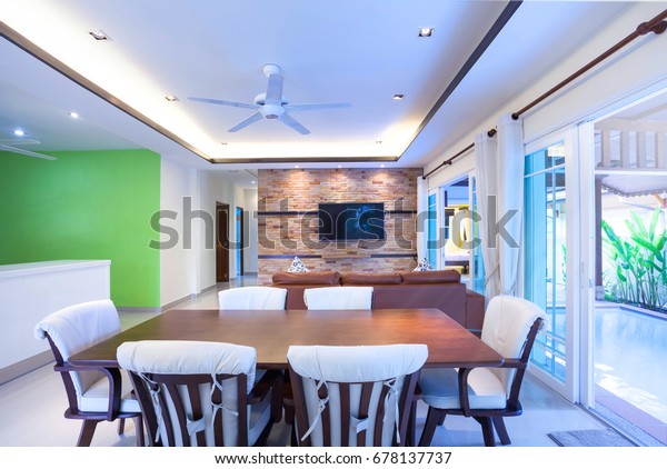 Interior Design Open Space Living Room Stock Photo Edit Now 678137737