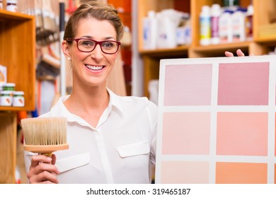 Interior Designer with paint sample card