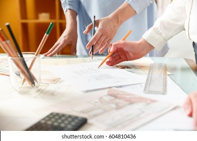 interior designers working on hand drawings of interior at work place photo of young designers - How Interior Designers Work interior designers working on hand drawings of interior at work place photo of young designers - How Interior Designers Work