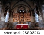 Interior detail of the Mariakirken church in Bergen