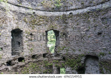 The interior of Dolbadarn Castle, a 13th century castle inLlanberis, North Wales Wales