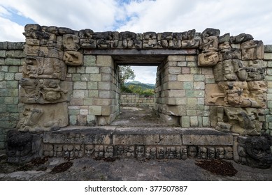 An Interior Door In Copan Ruins, A Mayan Temple In Honduras