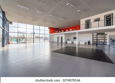 Interior Of Empty Car Dealership