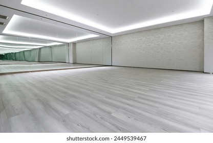Interior of empty dance studio
