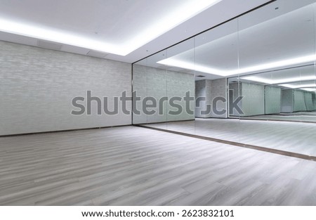 Interior of empty dance studio