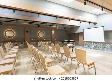 Interior Of A Empty Hotel Seminar Room