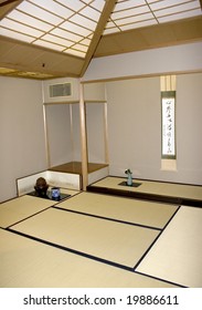 Interior Of An Empty Japanese Dojo