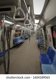 interior of the empty metro