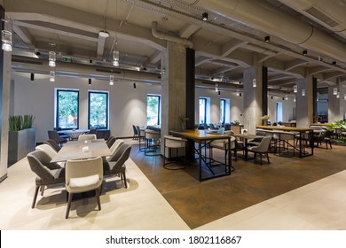 Interior Of A Empty Modern Hotel Lounge Bar