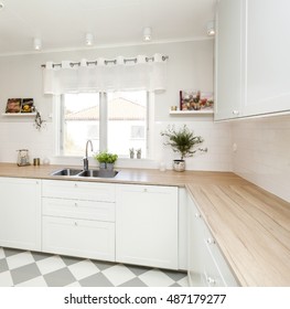 Interior Of A Fancy Kitchen