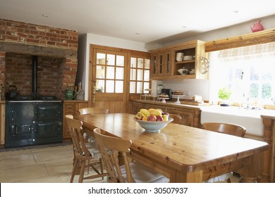 Interior Of Farmhouse Kitchen