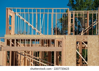 Interior Framing New House Under Construction Stock Photo 2207720623   Interior Framing New House Under 260nw 2207720623 