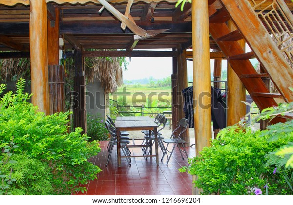 Interior Furniture Rustic Wooden House On Stock Photo Edit
