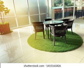 Relaxing On Artificial Grass Images Stock Photos Vectors