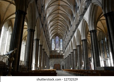 Interior Gothic Cathedral Stock Photo (Edit Now) 12732529